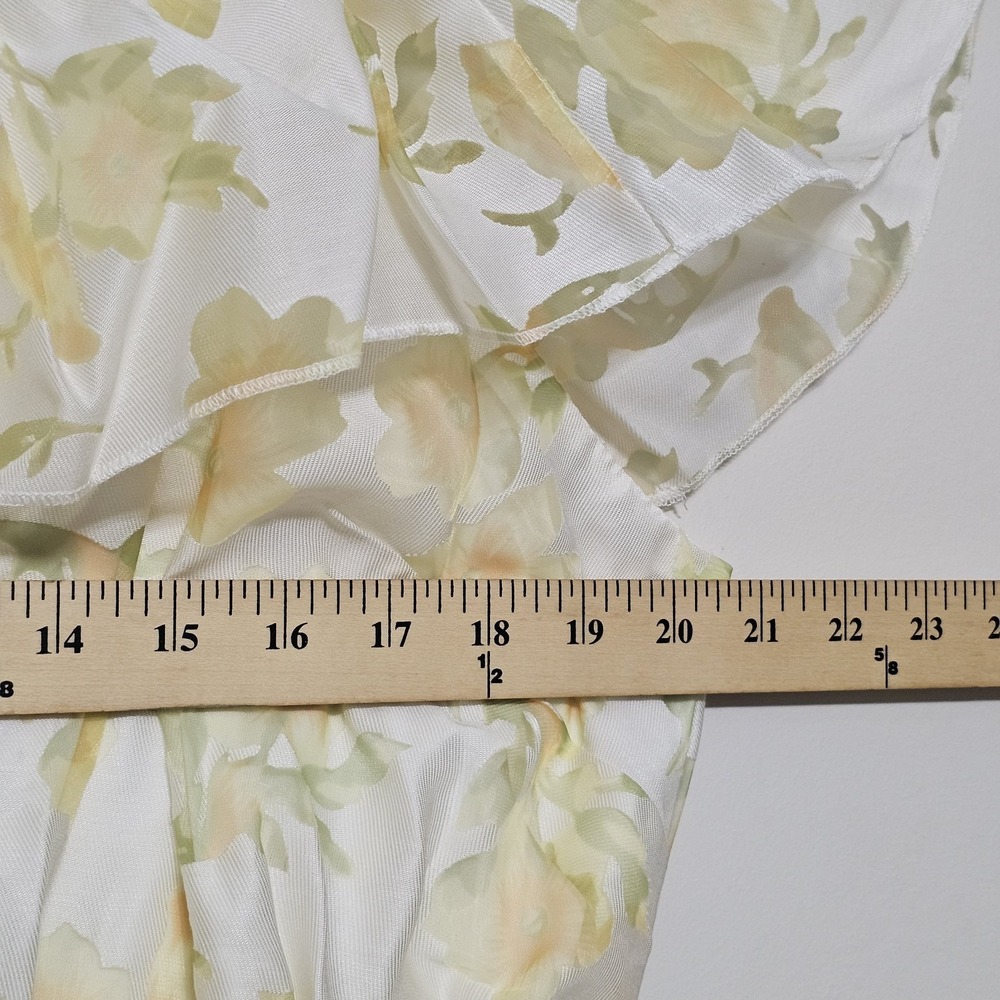 Layered With Love Women's Dress Plus Size 1X Yellow Off-Shoulder Ruffles Hi-Low - Picture 6 of 12